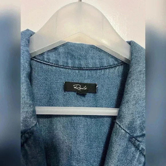 RAILS Georgie Denim Romper Size M - Picture 5 of 7